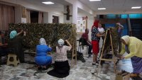 Мастер-класс по плетению маскировочных сетей от участниц Союза православных женщин (Рязанская область)
